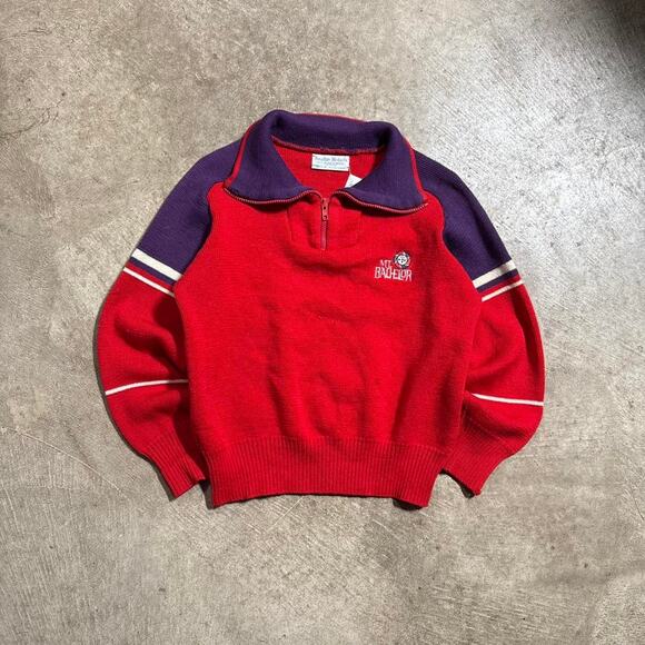 Vintage VTG 70’s 80’s Mt Bachelor Knit Sweater - Picture 2 of 8